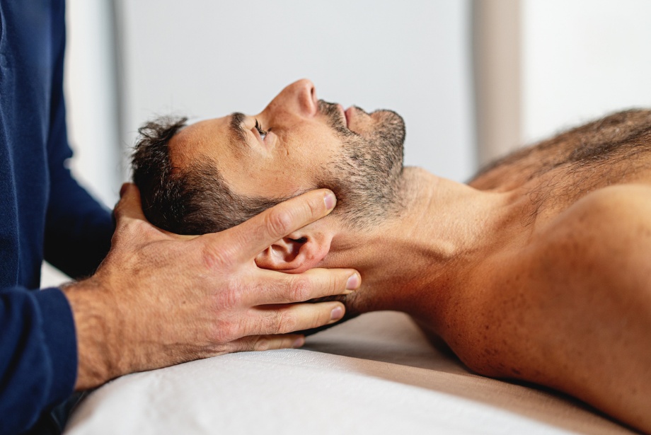 Car Accident Injury Treatment, A person getting a head massage 