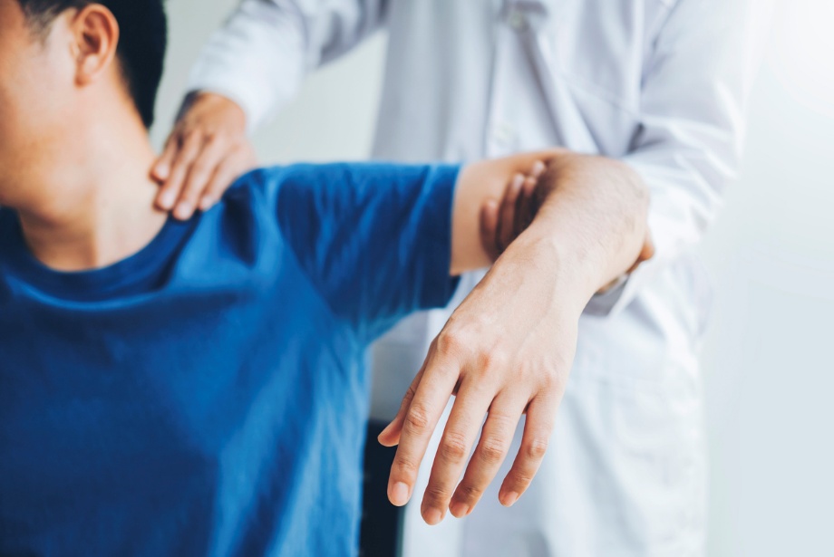 Car Accident Injury Treatment, A person receiving chiropractic treatment