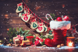 A christmas stocking hung up, Holiday Wellness Tips: 12 Days of Feeling Better with Carolina Rehab